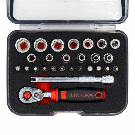 27 Parça 1/4" 6 Köşe Lokma Takımı (Kompakt Kutu)