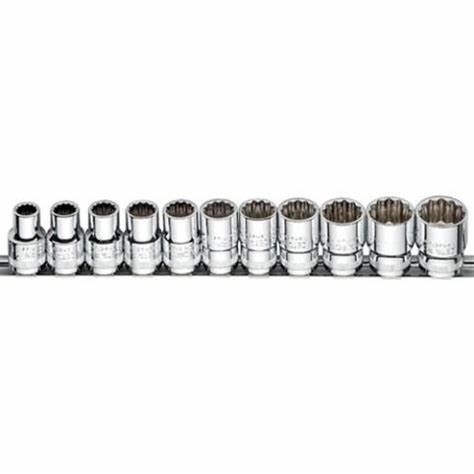 11 Parça 1/2'' 12 Köşe (Yıldız) Lokma Anahtar Takımı