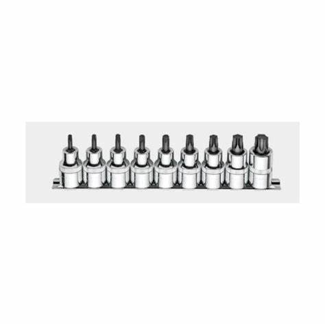 9 PARÇA 1/2" TORX UÇLU LOKMA TAKIMI- KISA TiP