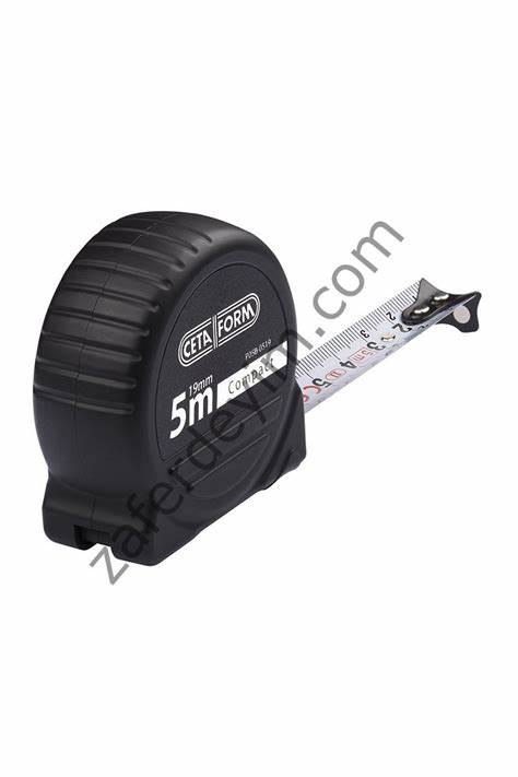 COMPACT ŞERiT METRE (SiYAH KASA - MIKNATISLI) - 10 M X 25 MM