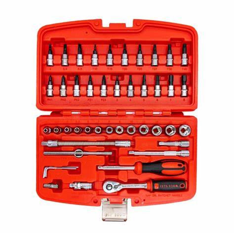 46 Parça 1/4" 6 Köşe Lokma Takımı